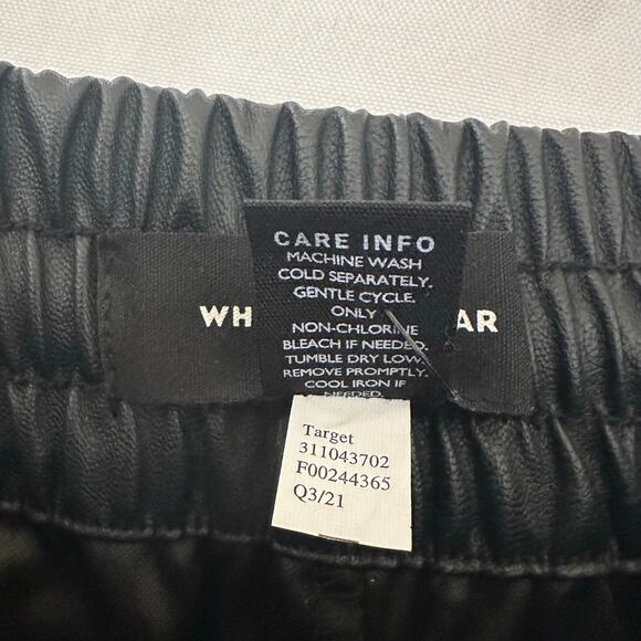 Who What Wear Wide leg Pants Women M Polyurethane Elastic waist - Picture 5 of 10